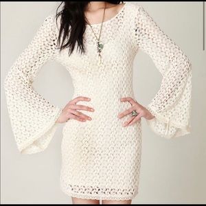 Free People Crochet Dress Boho